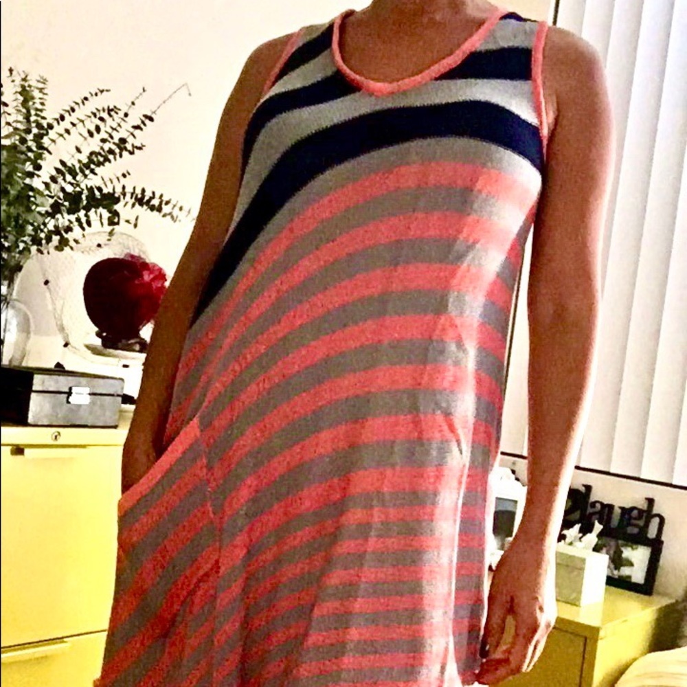 Stripe Vertigo Assymetrycal dress